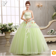 Alibaba Custom Made Light Lime Green Robe de mariée en robe de bal